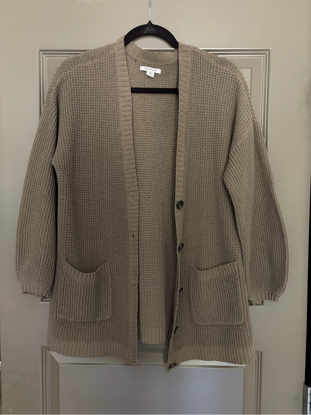 American Eagle Outfitters Knit Button-Front Slouchy Cardigan